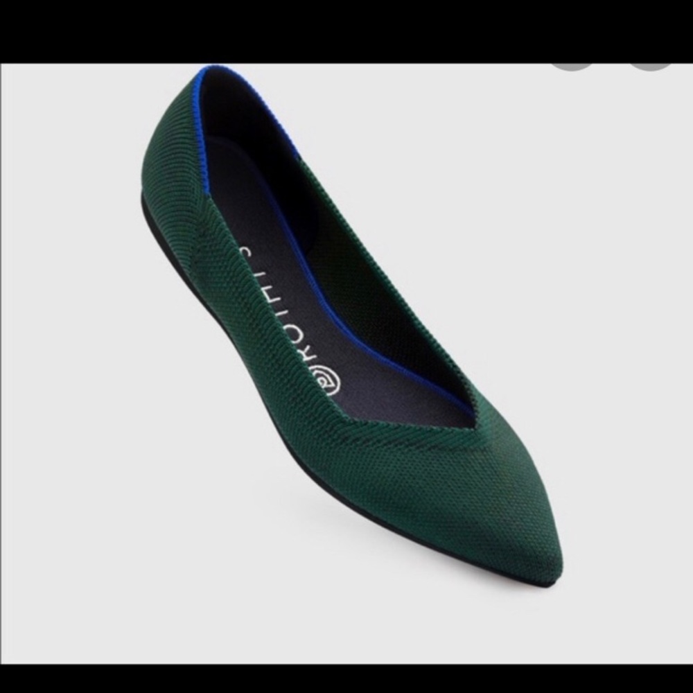 Rothy’s pointed toe in evergreen size 9.5